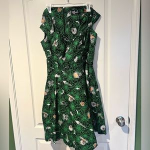 Hell bunny halloween print dress